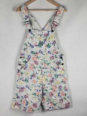 Ikeda Rare Floral Shorts Overalls / Shortalls